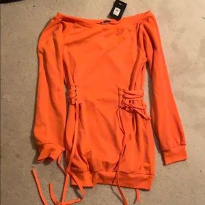 Fashion Nova off the shoulder corset mini dress